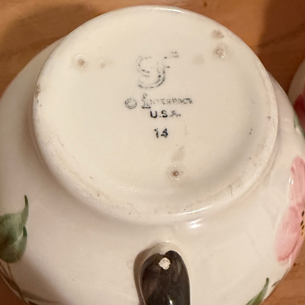 Set of 4 Vintage Franciscan Desert Rose Tea Cups - Picture 2 of 7